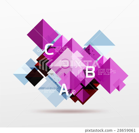 Vector square abstract background 28659061