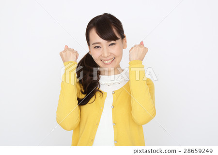 做膽量姿勢的女人 做膽量姿勢的女人 28659249
