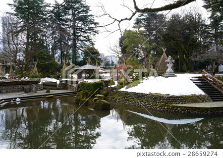 富山城堡在冬天破壞公園 富山城堡在冬天破壞公園 28659274