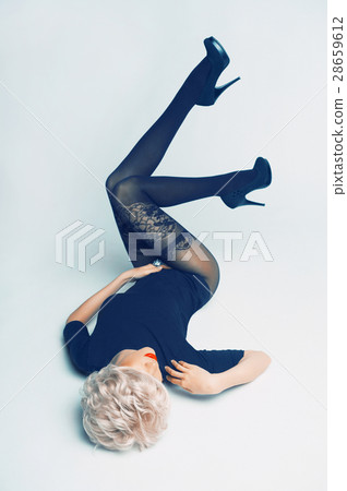 Luxury blonde with long legs 28659612