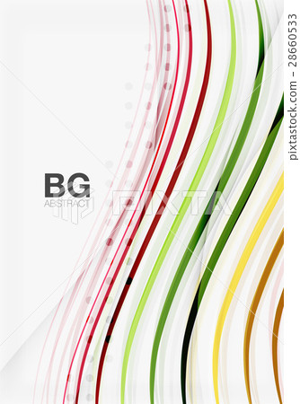 Thin lines wave abstract background Thin lines wave abstract background 28660533