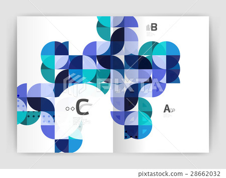 Vector modern geometric annual report cover 28662032