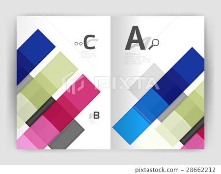 Geometrical brochure a4 business template 28662212