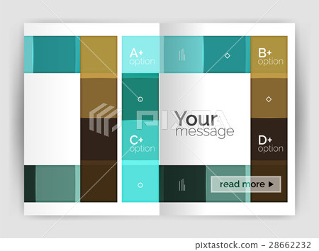 Geometrical brochure a4 business template 28662232