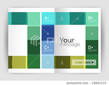 Set of front and back a4 size pages, business 28662233