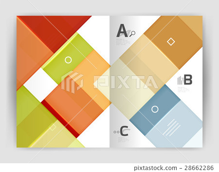 Vector modern geometrical a4 flyer brochure 28662286