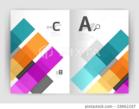 Vector modern geometrical a4 flyer brochure Vector modern geometrical a4 flyer brochure 28662287