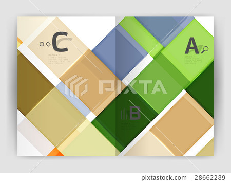 Vector modern geometrical a4 flyer brochure 28662289