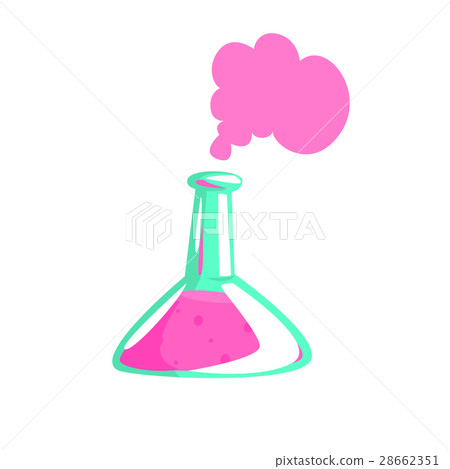 Laboratory Test Tube With Pink Liquid Showing 28662351