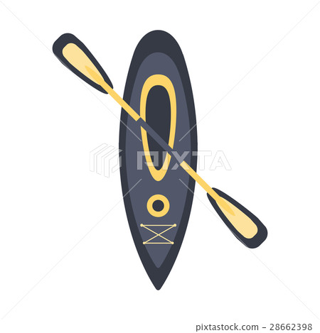Grey Kayak For One Person With Double Peddle, Part 28662398