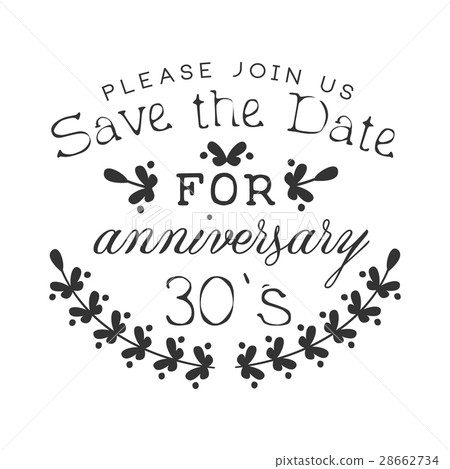 Wedding Anniversary Party Black And White 28662734