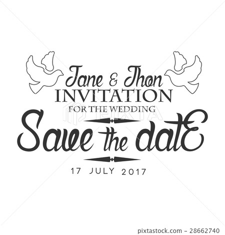 Wedding Black And White Invitation Card Design Wedding Black And White Invitation Card Design 28662740
