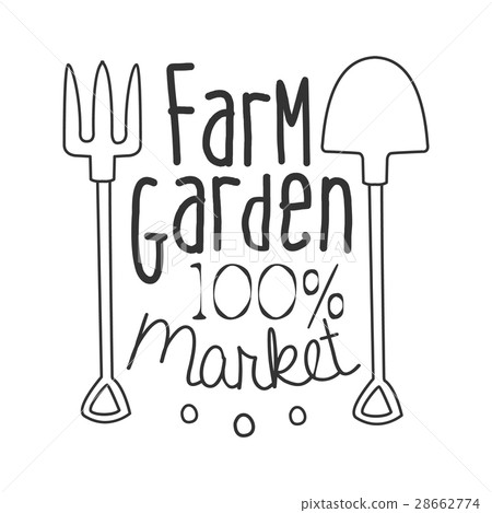 100 Percent Farm Garden Market Black And White 28662774