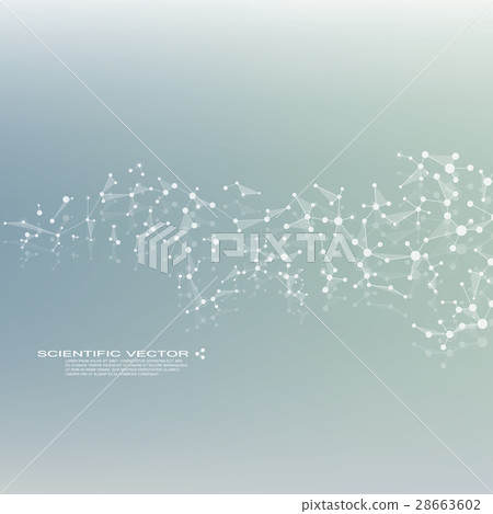 Molecule DNA and neurons vector. Molecular - Stock Illustration ...