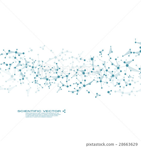 Molecule DNA and neurons vector. Molecular - Stock Illustration ...