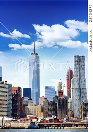 New York City panorama with skyline New York City panorama with skyline 28664875