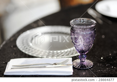 Table set for wedding reception Table set for wedding reception 28664877