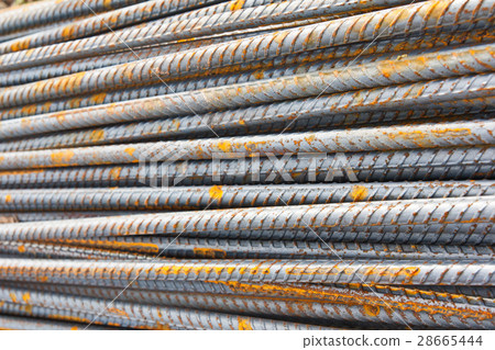 Steel bar background texture Steel bar background texture 28665444