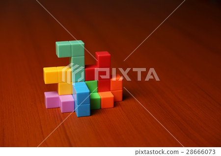 Colorful block puzzle Colorful block puzzle 28666073