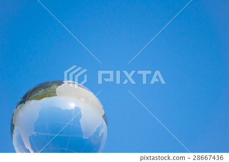 Blue sky and earth synthetic material 28667436