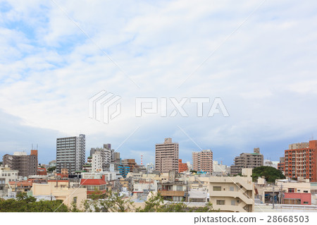 Residential landscape of Naha 28668503