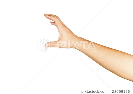 Gesture of reaching to grasp objects. Gesture of reaching to grasp objects. 28669136