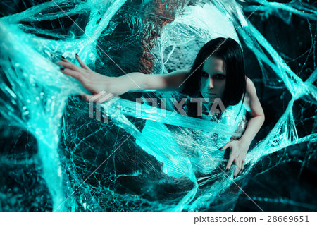 Woman in cocoon Woman in cocoon 28669651