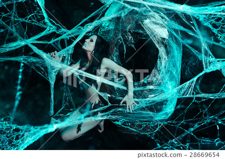 Girl in spiders web Girl in spiders web 28669654
