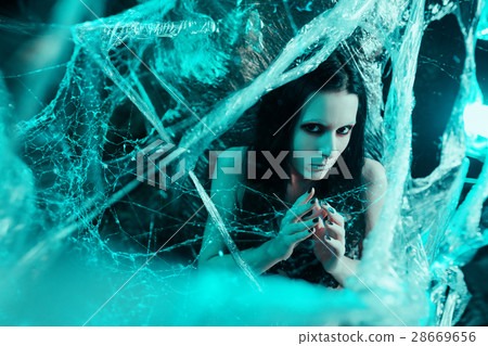 Girl in spiders web 28669656