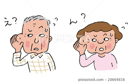 Senior ear deep senile deafness 28669816