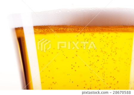 Perfectly chilled beer, in ideal yellow color Perfectly chilled beer, in ideal yellow color 28670588