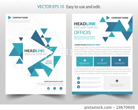 Blue triangle annual report Brochure template Blue triangle annual report Brochure template 28670608