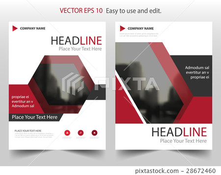 Red black haxegon annual report Brochure template Red black haxegon annual report Brochure template 28672460