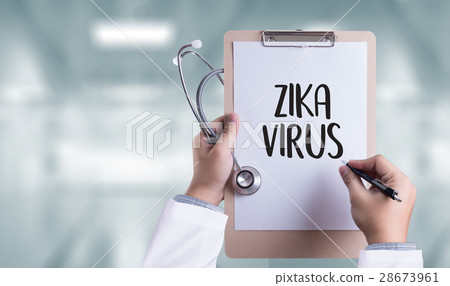ZIKA VIRUS medical worker in protective clothes 28673961