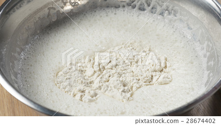 making liquid batter for crepes or blinis making liquid batter for crepes or blinis 28674402