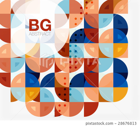 Modern elegant geometric circles abstract 28676813