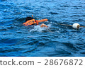 Snorkeling activity of tourist with life jacket 28676872