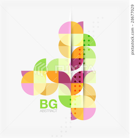 Vector geometric circle abstract background 28677029