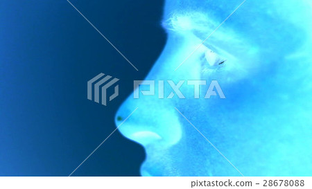 eyes of a young man at close distance eyes of a young man at close distance 28678088