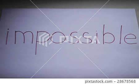 Impossible word gets the ''im'' removed to make Impossible word gets the ''im'' removed to make 28678568