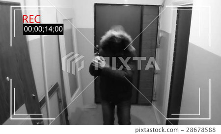 man in the mask breaks the door and runs man in the mask breaks the door and runs 28678588