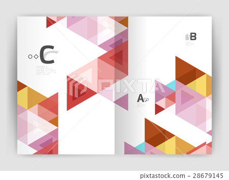 Mosaic triangle annual report template 28679145