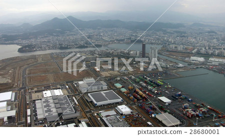 從飛機看見的福岡市 28680001