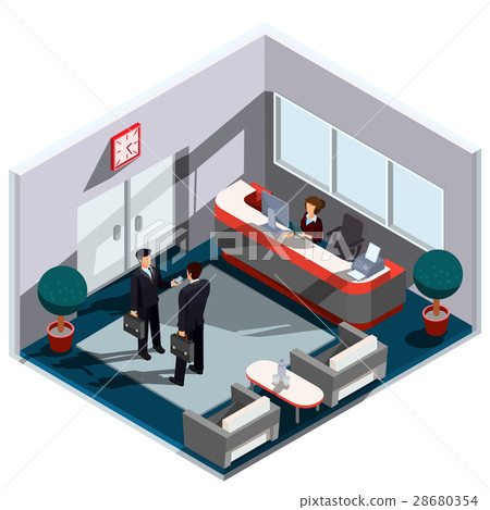 Vector 3D isometric illustration interior of Vector 3D isometric illustration interior of 28680354