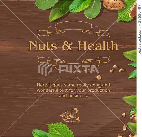 Vector brown background with wooden texture and Vector brown background with wooden texture and 28680497