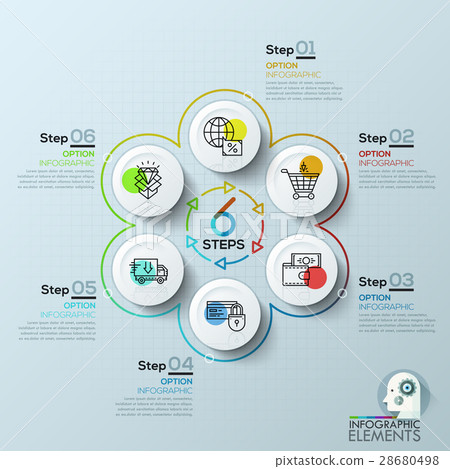 Modern infographics options banner. 28680498