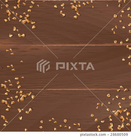 Vector brown background with wooden texture and 28680509