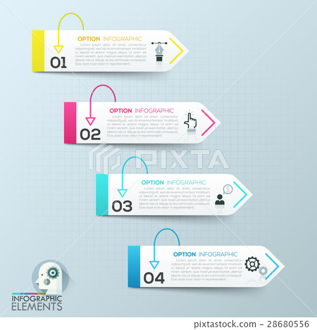 vector abstract 3d paper infographic elements vector abstract 3d paper infographic elements 28680556