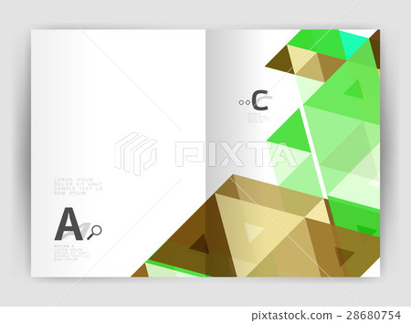 Vector triangle print template 28680754