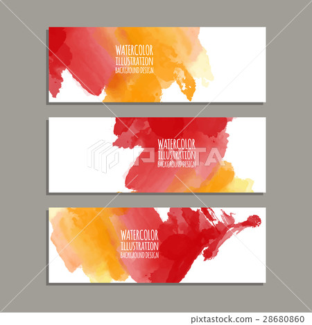 Vector Banner Shapes Collection Isolated On White Stock